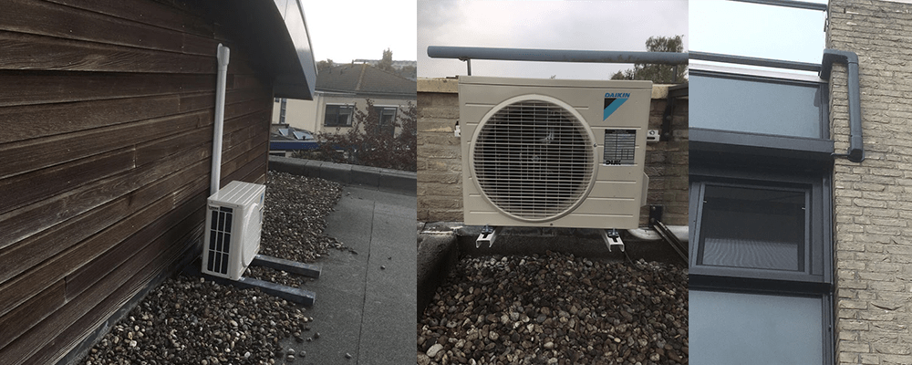 Montage van twee airconditioningsystemen in woonhuis Dordrecht